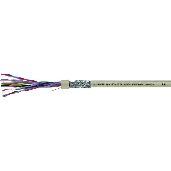 HELU 17014-1000 dátový kábel LiYCY 4 x 2 x 0.75 mm² sivá 1000 m; 17014-1000
