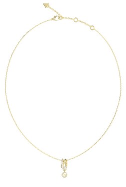 Guess Fashion pozlátený náhrdelník Tiny Pearly JUBN05523JWYGT/U