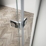 GELCO TRINITY CHROM štvorcový kút 1000x1000 rohový vstup, číre sklo, GT2210-10C-CH GT2210-10C-CH