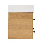 Kúpeľňová skrinka s umývadlom a čiernou úchytkou SAT Cube Way 60x53x46 cm dub Hickory mat CUBE46C602DHSATCW CUBE46C602DHSATCW