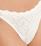 Sloggi ZERO Feel Bliss - tangá z 360° elastickej čipky, neviditeľný komfort Sloggi SILK WHITE S