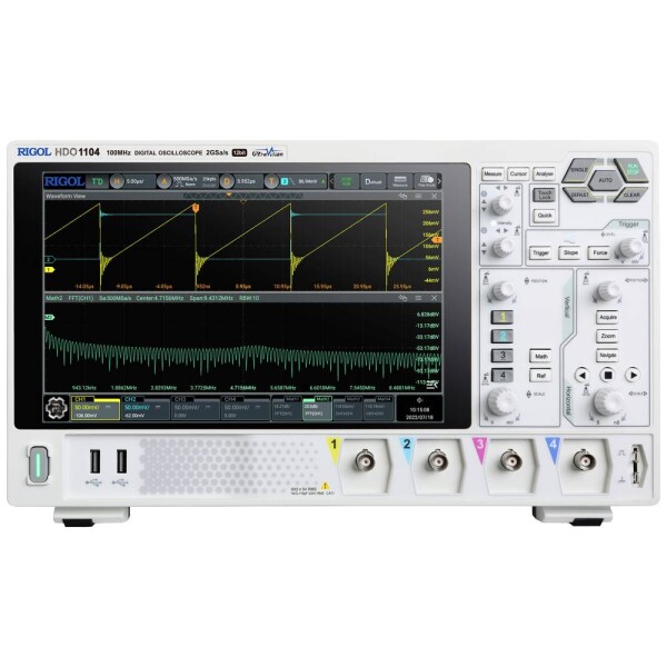 Rigol HDO1104 digitálny osciloskop 100 MHz 2 GSa/s 50 Mpts 12 Bit 1 ks; HDO1104