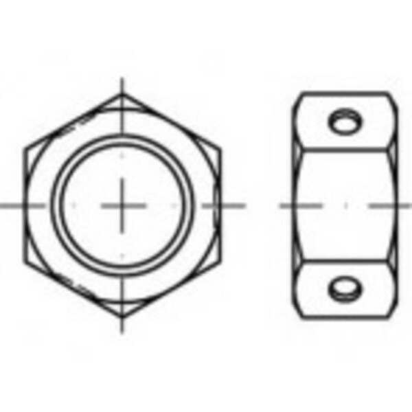 TOOLCRAFT TO-5379927 šesťhranné matice M12 84032 nerezová ocel A4 500 ks; TO-5379927