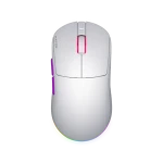 Hator HTM-771 Quasar 3 ULTRA 8K biela / herná bezdrôtová myš / optická / 30000 DPI / 6 tlačidiel / 2.4GHz / Bt / USB (HTM-771)