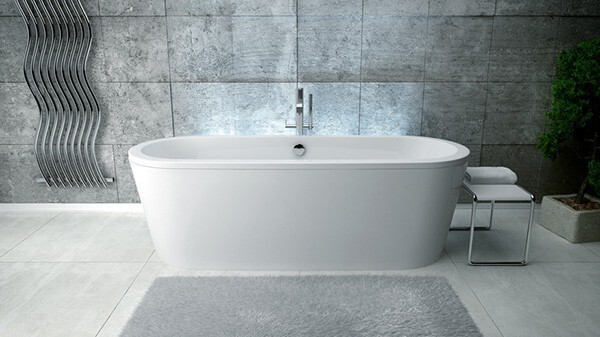 BESCO - Voľne stojaca vaňa VICTORIA (CIVITA) - Farba - Biela, Rozmer vane - 185 × 83 cm VANCIV185