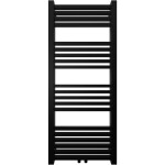 CERANO - Kúpeľňový radiátor Franko - stredové pripojenie 50mm/bočné - 392W - čierna matná - 1200x500 mm CER-429646