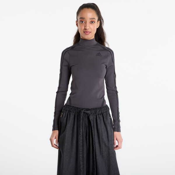 Tričko adidas Long Sleeve T-Shirt Utility Black/ Black/ Grey Two S