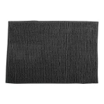 MSV Kúpeľňová predložka CHENILLE tmavo šedá / Mikrovlákno / Protišmyková / 40 x 60 cm