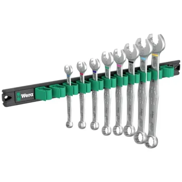 Wera 9642 Magnetická lišta 6003 Joker Imperial 1 / Sada očkových a otvorených kľúčov / 8 dielny (05020235001)