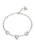 Guess Romantický oceľový náramok so srdiečkami Mon Amour JUBB04611JWRH 21 cm