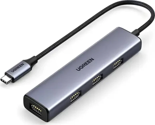 Ugreen CM473 sivá / USB hub / 4X USB-A 3.0 (UGR1075GRY)