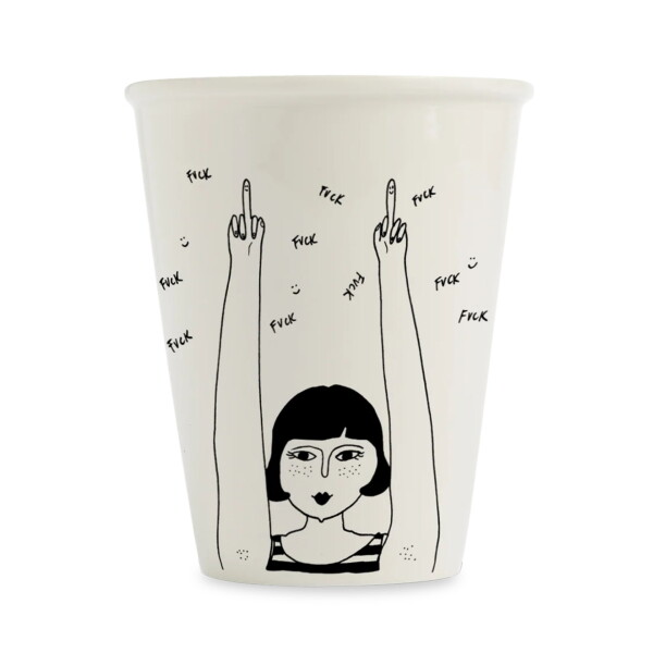 Helen b Porcelánový hrnček FUCK FUCK FUCK 220 ml