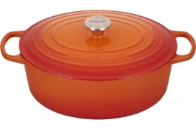 Le Creuset Signature Oválny hrniec s pokrievkou 33 cm oranžová (21178330902430)