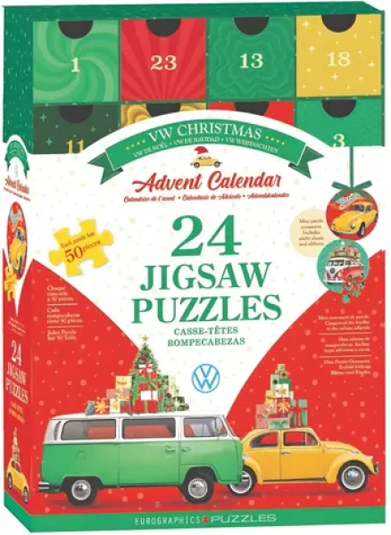 EUROGRAPHICS Puzzle Adventný kalendár: Volkswagen