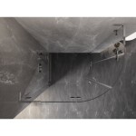 MEXEN/S - Lunar L sprchový kút štvrťkruh krídlový ľavá 100 x 70, transparent, chróm 833L-100L-070P-01-00