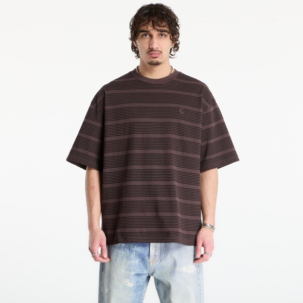 Tričko Carhartt WIP S/S Hanson T-Shirt UNISEX Hanson Stripe/ Palisander M