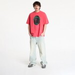 Tričko A BATHING APE Garment Dye Rhinestone Ape Head Relaxed Fit Tee UNISEX Red L