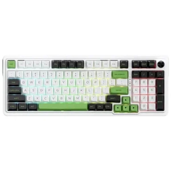 Redragon K686WBG-RGB-MAX Eisa Max biela / Herná klávesnica / mechanická / Mint Mambo / RGB / BT / USB / US (K686WBG-RGB-MAX)