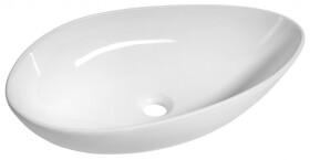 SAPHO - OVALI keramické umývadlo 61x34cm, biela TU0721