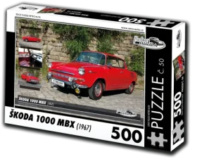 RETRO-AUTA Puzzle č. 50 Škoda 1000 MBX (1967)