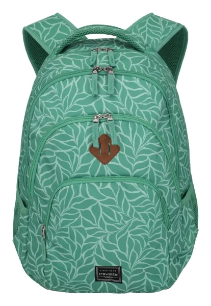 Travelite Basics Backpack Print Green 22 L TRAVELITE-96308-83