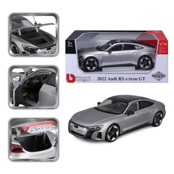 Bburago Top Audi RS E-tron GT Silver