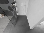 MEXEN/S - KIOTO Sprchová zástena WALK-IN 90 x 200, transparent/biely vzor 8 mm, biela 800-090-101-20-97
