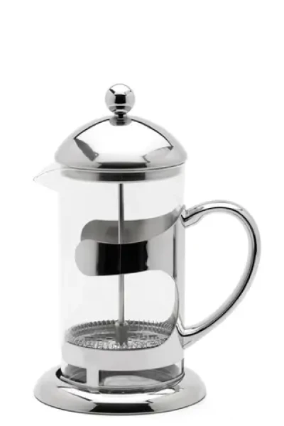 WEIS Kafetéria french press / 600 ml / borosilikátové sklo / nerezová oceľ (18343)