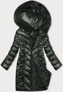 Dámska prešívaná zimná bunda v army farbe J Style (16M9100-136) odstíny zelené L (40)