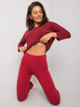 Dámske legíny RV LG 2850.24P Burgundy - FPrice L bordó
