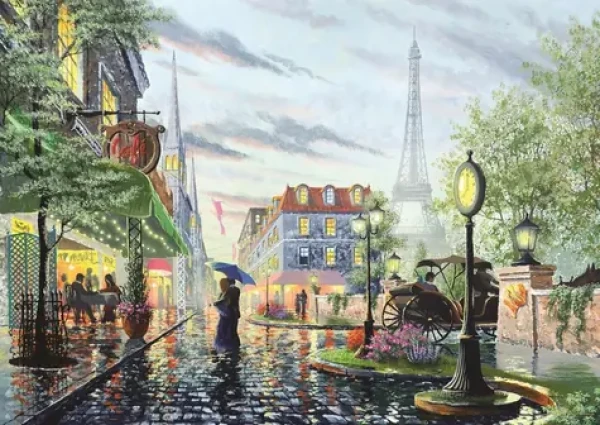 ART PUZZLE 4574 Puzzle Letný dážď v Paríži