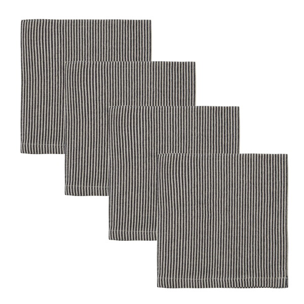 House Doctor Bavlnené obrúsky Block 40 x 40 cm – set 4 ks