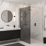 REA/S - Sprchová zástena Flexi Grey / Chrome 120 KPL-K99082