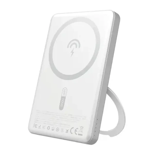 Dudao K28S 5000mAh strieborná / Powerbanka / USB-C / MagSafe / Stojanček / 20W (188207)