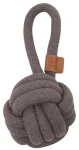 M-Pets Coto bavlnená hračka uzol šedá 11 cm / Preťahovadlo / Bavlna (354026)