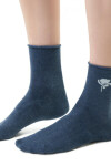 Dámske vzorované ponožky 099 DENIM MÉLANGE 38-40