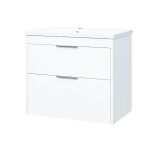 Mereo Vigo, kúpeľňová skrinka s keramickým umývadlom 81 cm, biela CN312