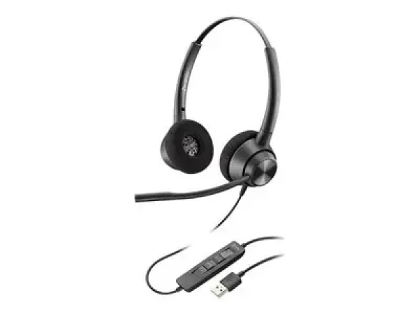 Poly EncorePro 310 čierna / Náhlavná súprava / mikrofón / dve slúchadlá / USB-A (767G1AA)