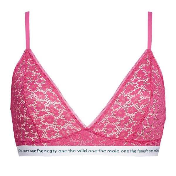 Dámska nepodšitá trojuholníková podprsenka QF5196E-TZX - Calvin Klein L