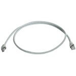 Telegärtner 100008262 RJ45 sieťové káble, prepojovacie káble CAT 6A S/FTP 2.00 m sivá dvojžilový tienený, s ochranou, samozhášavý 1 ks; 100008262