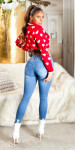 Sexy Highwaist Skinny Jeans in Used-Look denimblue S