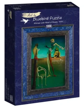 BlueBird Puzzle Žena s hlavou z ruží /1000 dielikov/ od 14 rokov