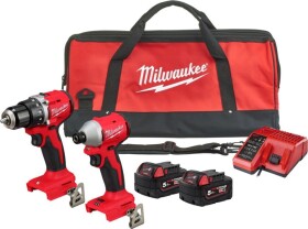 Milwaukee Akum. įrankių kompl. M18 BLCPP2B-502C (M18 BLDDRC, M18 BLIDRC) 2x5,0Ah Li-Ion