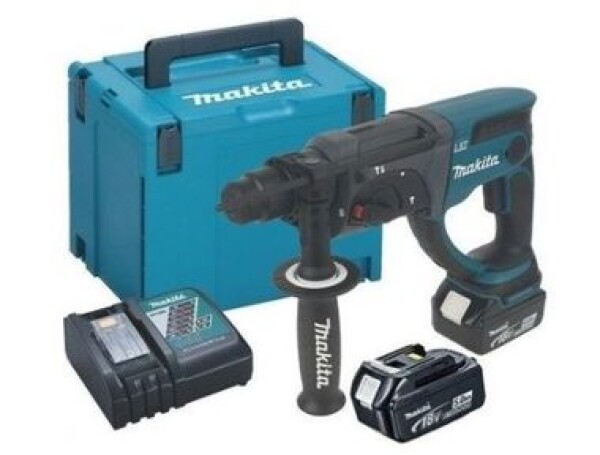 Makita DHR202RTJ / Aku kombinované kladivo / 18V / 2x 5.0Ah / SDS-plus / 1100 ot-min / 4000 úderov-min / 2.0 J (DHR202RTJ)