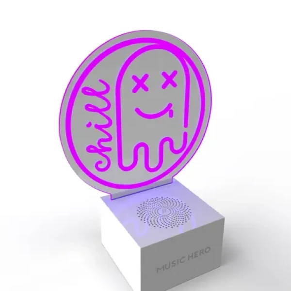 SBS Music Hero NEON CHILL MOOD fialová / Bezdrôtový reproduktor / 3 W