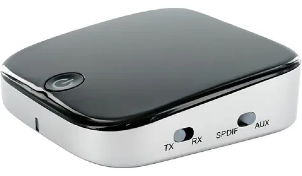 Schwaiger Bluetooth vysielač a prijímač čierna / Audio adaptér / Bluetooth 4.1 / A2DP / dosah 10 m / 3.5 mm, S/PDIF (DAR100513)