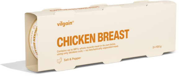Vilgain Kuracie prsia – so soľou a korením 300 g (3 x 100 g)