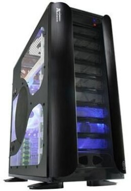 THERMALTAKE VA8003BWS ARMOR SUPERTOWER / BigTower / Bez zdroja / priehľadná bočnica / E-ATX, ATX / čierna (VA8003BWS)