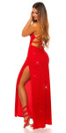 Sexy KouClaMaxi evening gown with WOW!back cutout black Einheitsgroesse