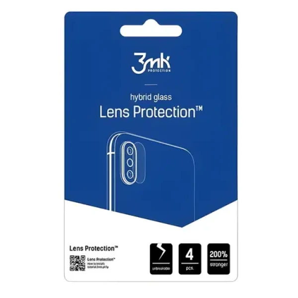 3mk Lens Protection pre T-mobile REVVL 7 5G / Sklo na fotoaparát / 7H / 0,16 mm / 4 ks